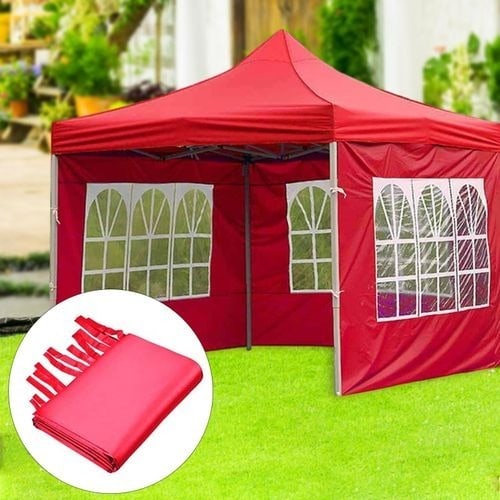 Red 3x3m pop-up canopy tent + with side windows in Kenya