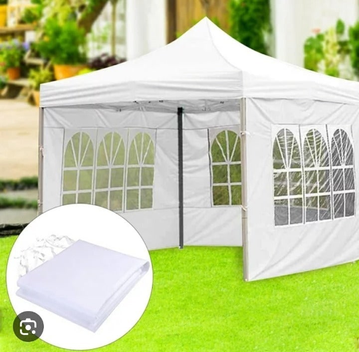Green 3x3m pop-up canopy tent + with windowed sidewalls in Kenya